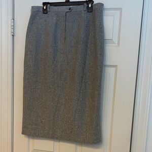Ralph Lauren Classic Gray Pencil Skirt